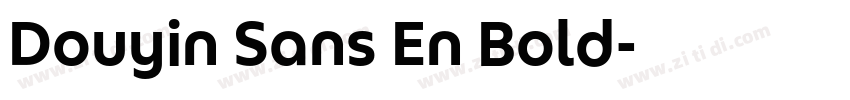 Douyin Sans En Bold字体转换